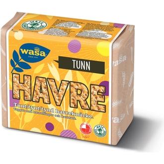 Wasa Tunn Havre näkkileipä 265g kalorit ja ravintosisältö