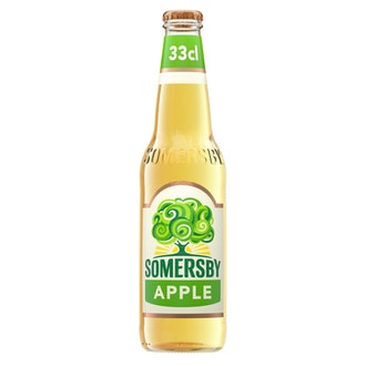 Somersby Apple omenasiideri 4,5 % lasipullo 0,33 L kalorit ja ravintosisältö