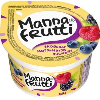Mannafrutti metsämarja mannavälipala 165g kalorit ja ravintosisältö