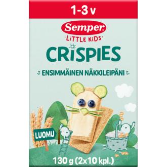 Semper Crispies lasten näkkileipä 130g 1-3 v. luomu kalorit ja ravintosisältö - 375 kcal