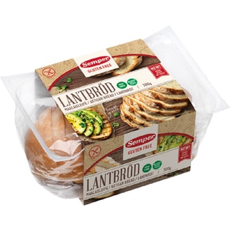 Semper viipaloitu maalaisleipä 300g gluteeniton kalorit ja ravintosisältö - 249 kcal