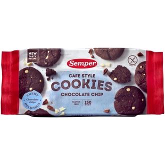Semper gluteeniton Cafe Style Cookies Chocolate, 150g kalorit ja ravintosisältö - 456 kcal