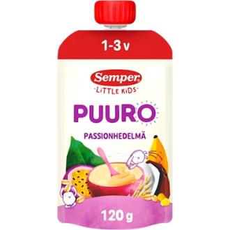 Semper puuro banaani, passionhedelmä & kookosmaito 1-3v. käyttövalmis lastenpuuro 120g
