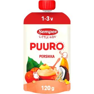 Semper puuro persikka, banaani & kaura 1-3v. käyttövalmis lastenpuuro 120g