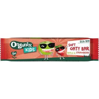 Organix Kids Soft Oaty bar Apple & strawberry 23g kalorit ja ravintosisältö