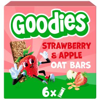 Goodies täysjyväkaurapatukka 6x23g mansikka-omena kalorit ja ravintosisältö - 410 kcal