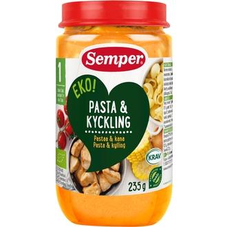 Semper Eko 235G Pastarenkaita, Kanaa Ja Vihanneksia Alkaen 1 V Luomu Lastenateria kalorit ja ravintosisältö