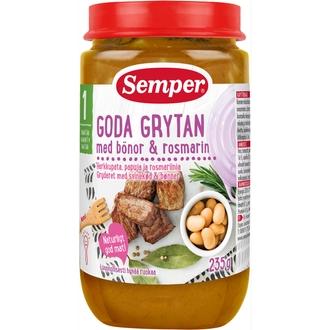 Semper 235G Herkkupata, Papuja &amp; Rosmariinia Alkaen 1V. Lastenateria kalorit ja ravintosisältö