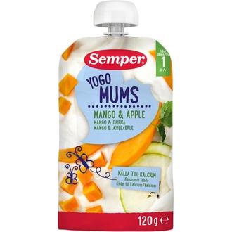 Semper Mango Omena Jogurtti 120G, Jogurttihedelmäsose Alkaen 12 Kk kalorit ja ravintosisältö