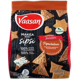 Vaasan Ruissipsi Piparkakun makuinen 150g kalorit ja ravintosisältö - 404 kcal