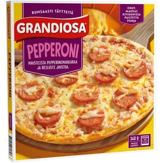 Grandiosa pepperoni kiviuuni pakastepizza 340g kalorit ja ravintosisältö