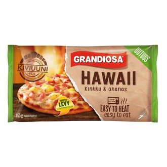 Grandiosa kiviuunipizza 165g hawaii kalorit ja ravintosisältö - 230 kcal