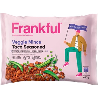 Frankful veggie mince taco seasoned vegaaninen muru 650g pakaste kalorit ja ravintosisältö