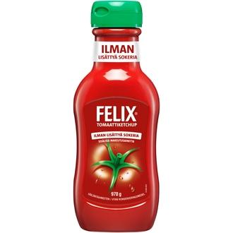 Felix ilman lisättyä sokeria ketsuppi 970g kalorit ja ravintosisältö