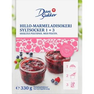 Dansukker Hillo-Marmeladisokeri 1+3 330g kalorit ja ravintosisältö