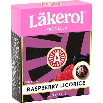 Läkerol Classic Raspberry Licorice pastilli 25g kalorit ja ravintosisältö - 201 kcal