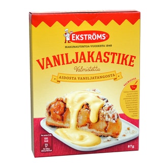 Ekströms Vaniljakastikeainekset 87g kalorit ja ravintosisältö
