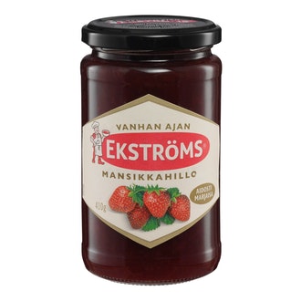Ekströms Vanhan ajan mansikkahillo 410g kalorit ja ravintosisältö
