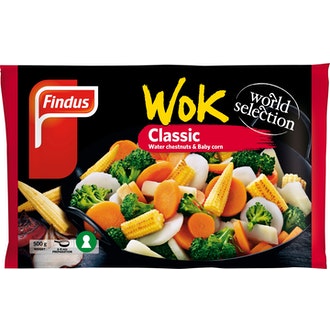 Findus Wok Classic 500g kalorit ja ravintosisältö