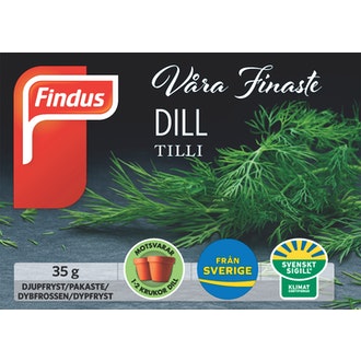 Findus tilli 35g kalorit ja ravintosisältö - 30 kcal
