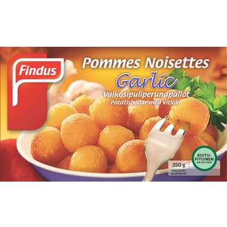 Findus Pommes Noisettes Garlic 350g kalorit ja ravintosisältö - 180 kcal