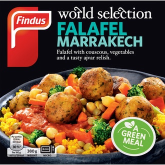 Findus WSA Falafel Marrakech 380g kalorit ja ravintosisältö - 159 kcal
