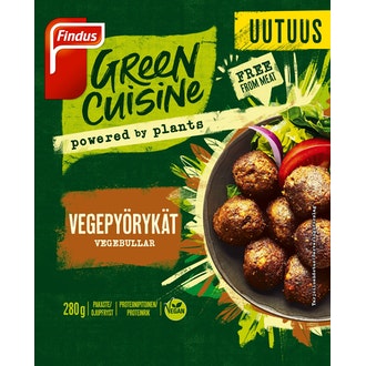Findus Green Cuisine vegepyörykät 280g pakaste kalorit ja ravintosisältö
