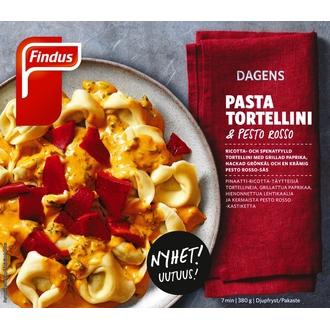 Findus Dagens Pasta Tortellini 380 g, pakaste kalorit ja ravintosisältö - 140 kcal