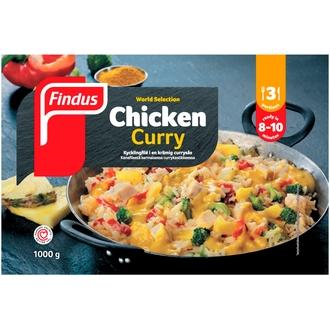 Findus Chicken Curry 1000g, pakaste kalorit ja ravintosisältö