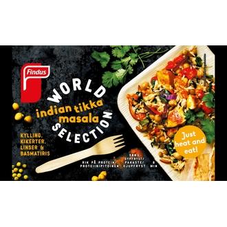 Findus World Selection Tikka Masala 500g, pakaste kalorit ja ravintosisältö - 103 kcal