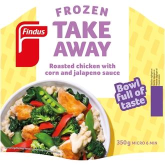 Findus Roasted chicken in corn & jalapeno sauce 350g kalorit ja ravintosisältö