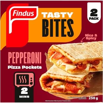 Findus Pizza pockets Pepperoni 250g, pakaste kalorit ja ravintosisältö - 252 kcal