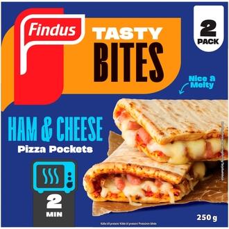 Findus Pizza pockets Ham & Cheese 250g, pakaste kalorit ja ravintosisältö - 248 kcal