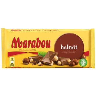 Marabou Helnöt Suklaalevy  200g hasselpähkinä kalorit ja ravintosisältö