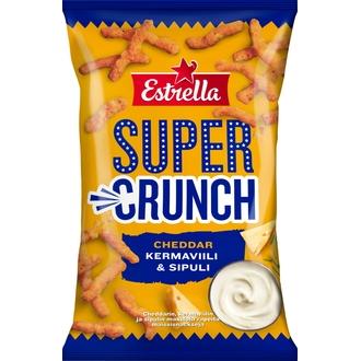 Estrella Super Crunch Kermaviili & Sipuli 175g kalorit ja ravintosisältö