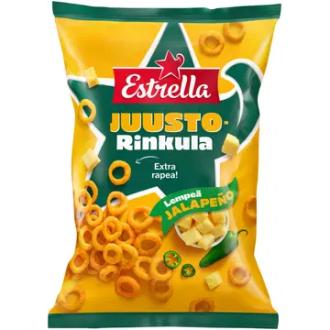 Estrella Juusto Rinkula Lempeä Jalapeno 200g kalorit ja ravintosisältö