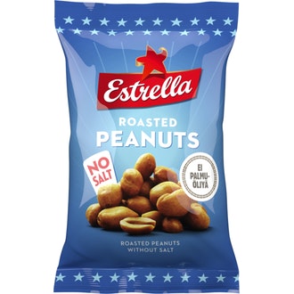 Estrella Roasted Peanut No Salt 175G kalorit ja ravintosisältö
