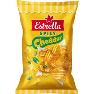 Estrella Spicy Cheddar sipsi 275g kalorit ja ravintosisältö - 518 kcal