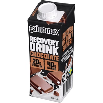 Gainomax Recovery 250ml suklaa palautumisjuoma kalorit ja ravintosisältö