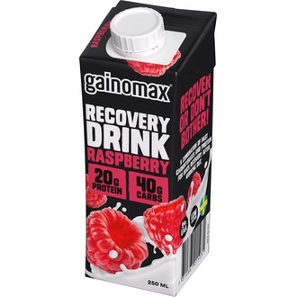Gainomax Recovery 250ml vadelma palautumisjuoma kalorit ja ravintosisältö - 100 kcal