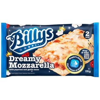 Billys Pan Pizza Dreamy Mozzarella 170g kalorit ja ravintosisältö - 240 kcal