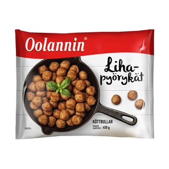 Oolannin Lihapyörykät 450g kalorit ja ravintosisältö - 220 kcal