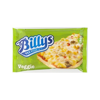 Billys 170g Pan Pizza Veggie pakaste kalorit ja ravintosisältö