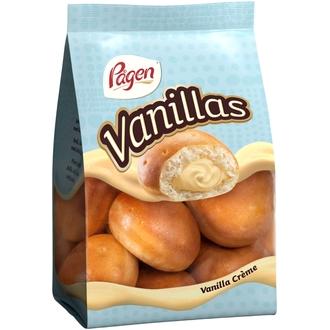 Pågen Vanillas vehnäpullat vaniljakreemillä 220g kalorit ja ravintosisältö - 288 kcal
