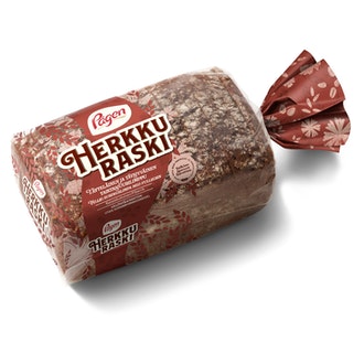 Pågen Herkkuraski viipaloitu täysjyvälimppu 650g kalorit ja ravintosisältö