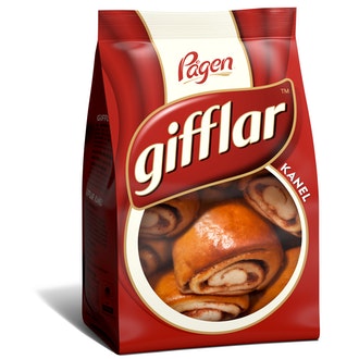 Pågen Gifflar kanelikorvapuusti 260g kalorit ja ravintosisältö - 370 kcal