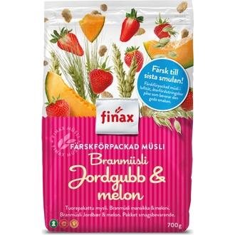 Finax Mysli Mansikka & Meloni 650 g kalorit ja ravintosisältö