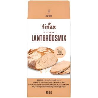 Finax Gluteeniton maalaisleipäsekoitus 600g kalorit ja ravintosisältö