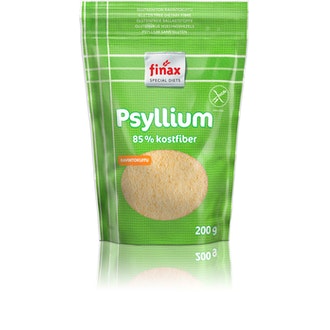 Finax Gluteeniton Ravintokuitu Psyllium 200 g kalorit ja ravintosisältö
