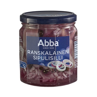 Abba ranskalainen sipulisilli 500/250g MSC kalorit ja ravintosisältö